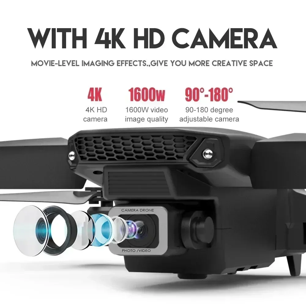E88 Pro WIFI FPV Drone Wide An - Drone Camera Mount ulasan dan harga