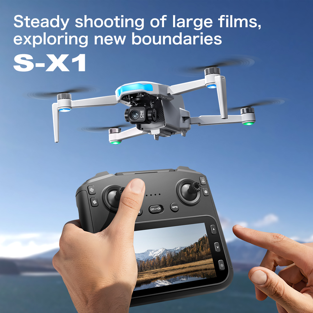 Original S-X1 GPS Drone 8KHD p - Drone Camera Professional ulasan dan harga